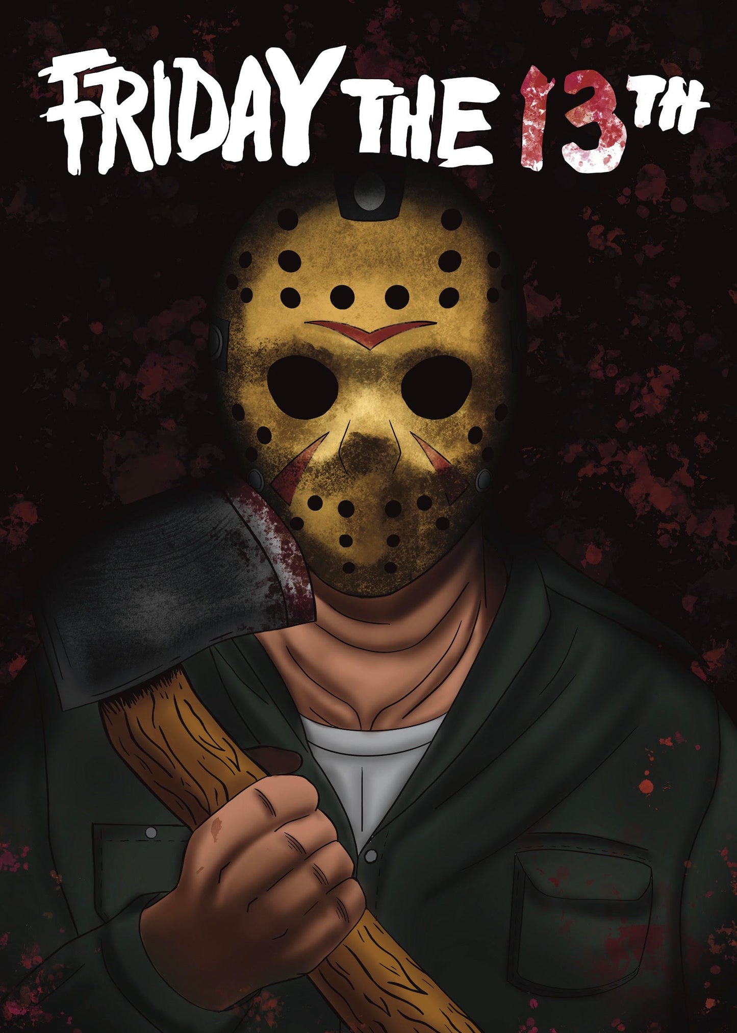 Hockey Mask Killer Print