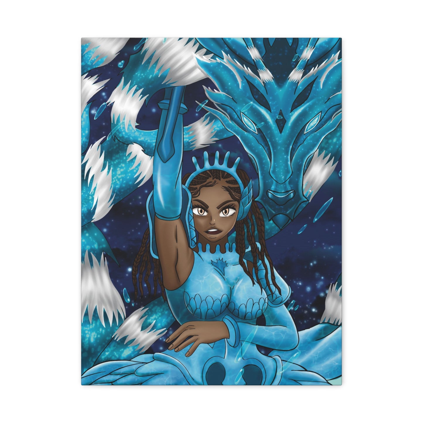 Melanin Water Girl Canvas
