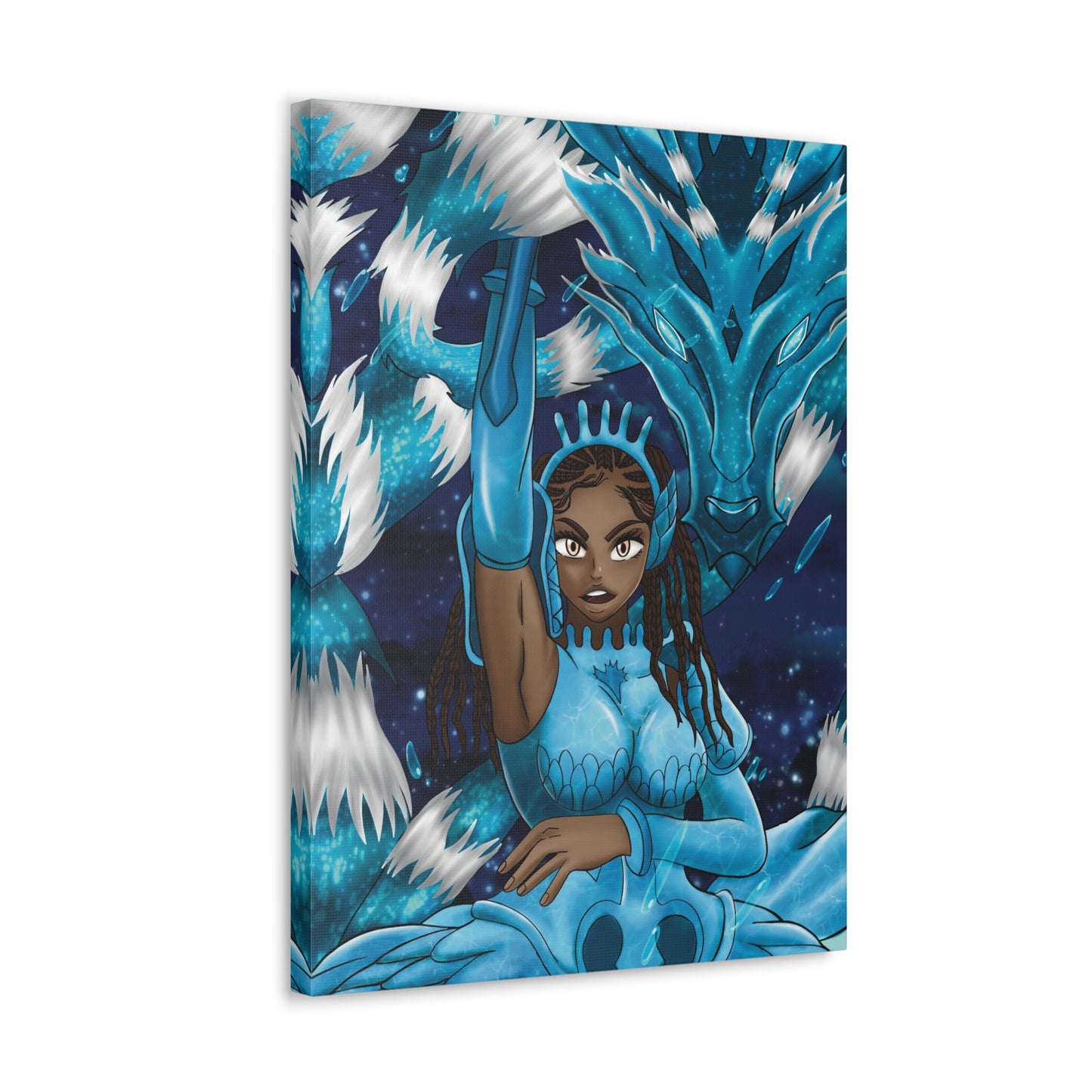 Melanin Water Girl Canvas