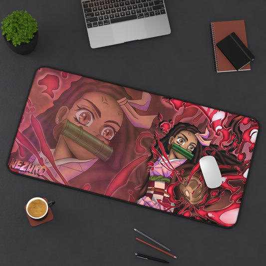 Melanin Fire Demon Desk Mat