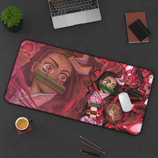 Melanin Fire Demon Desk Mat