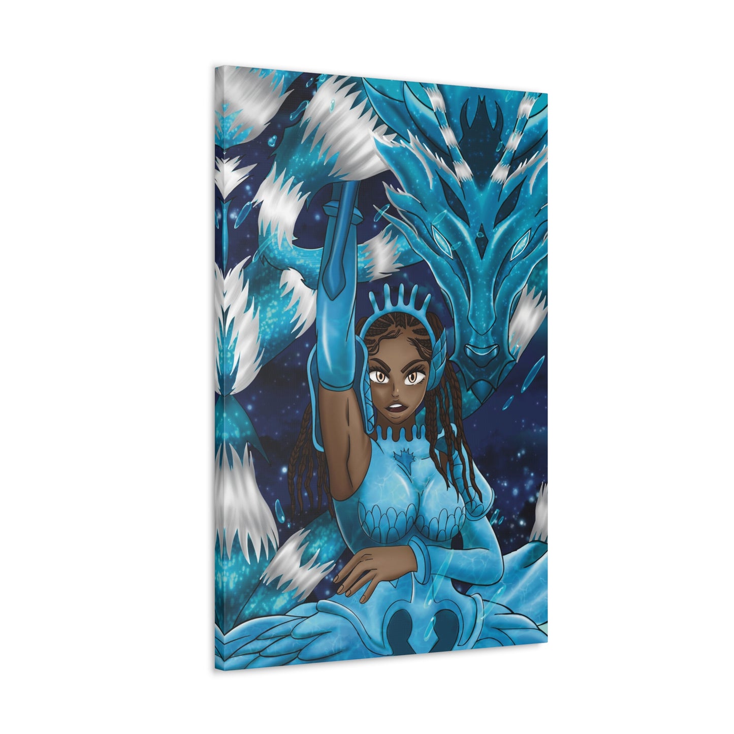Melanin Water Girl Canvas
