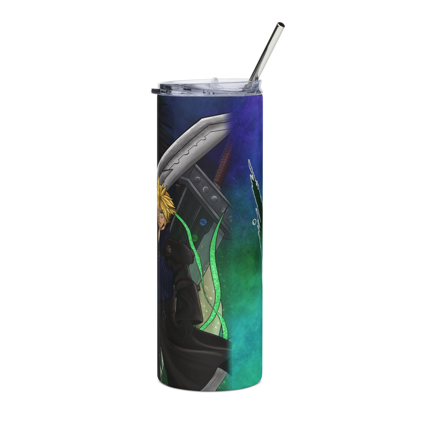 Anime Cloud & Sephiroth 20oz Stainless Tumbler — Spectral Warrior Design