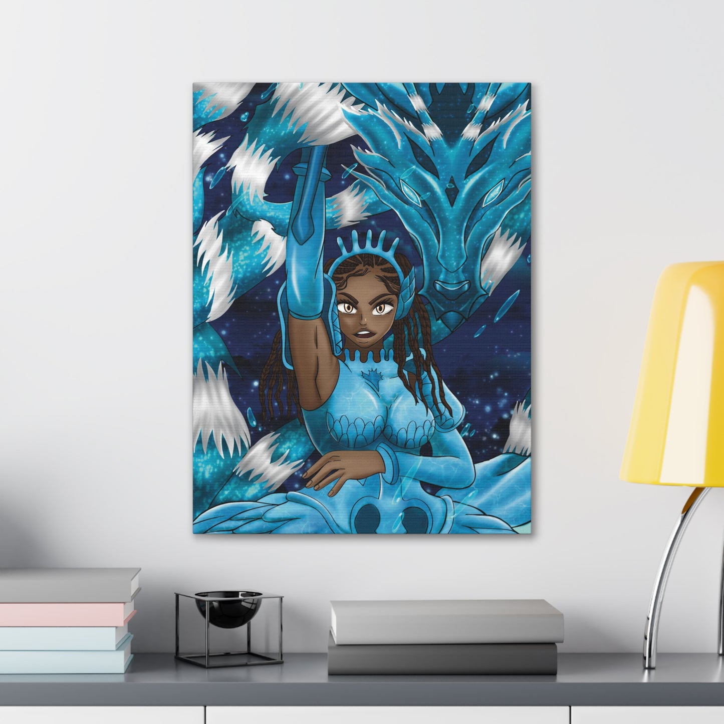 Melanin Water Girl Canvas