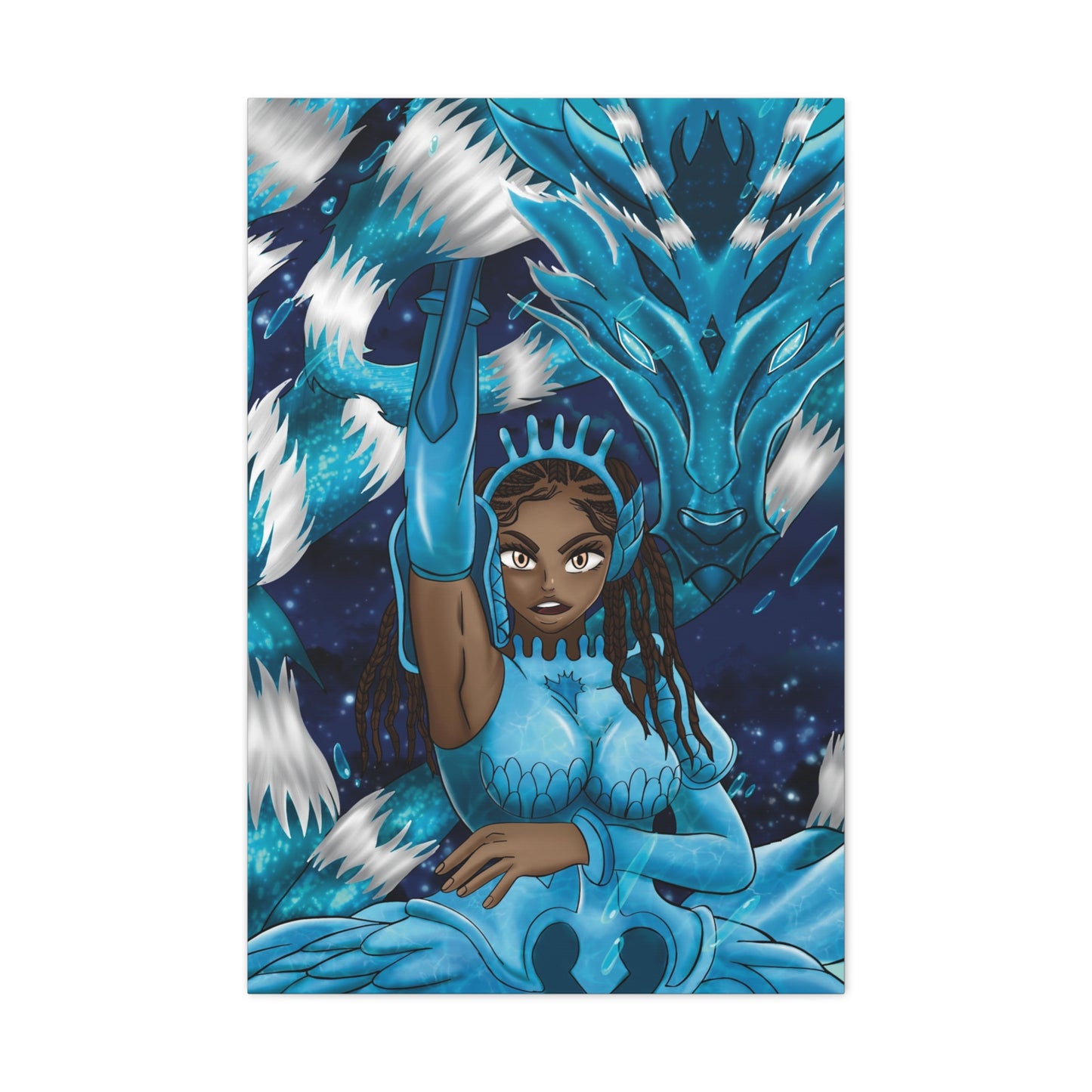 Melanin Water Girl Canvas