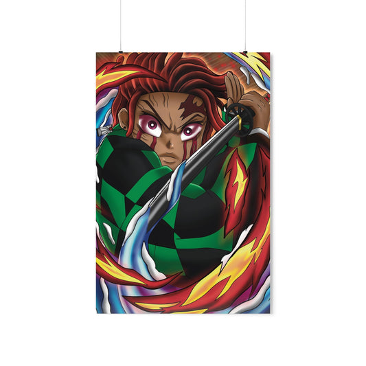 Fire/Water Slayer Poster (Melanin Edition)