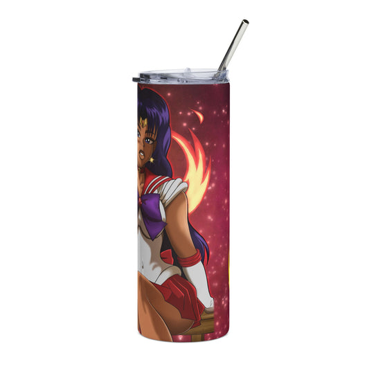Fire Melanin Magical Girl Tumbler
