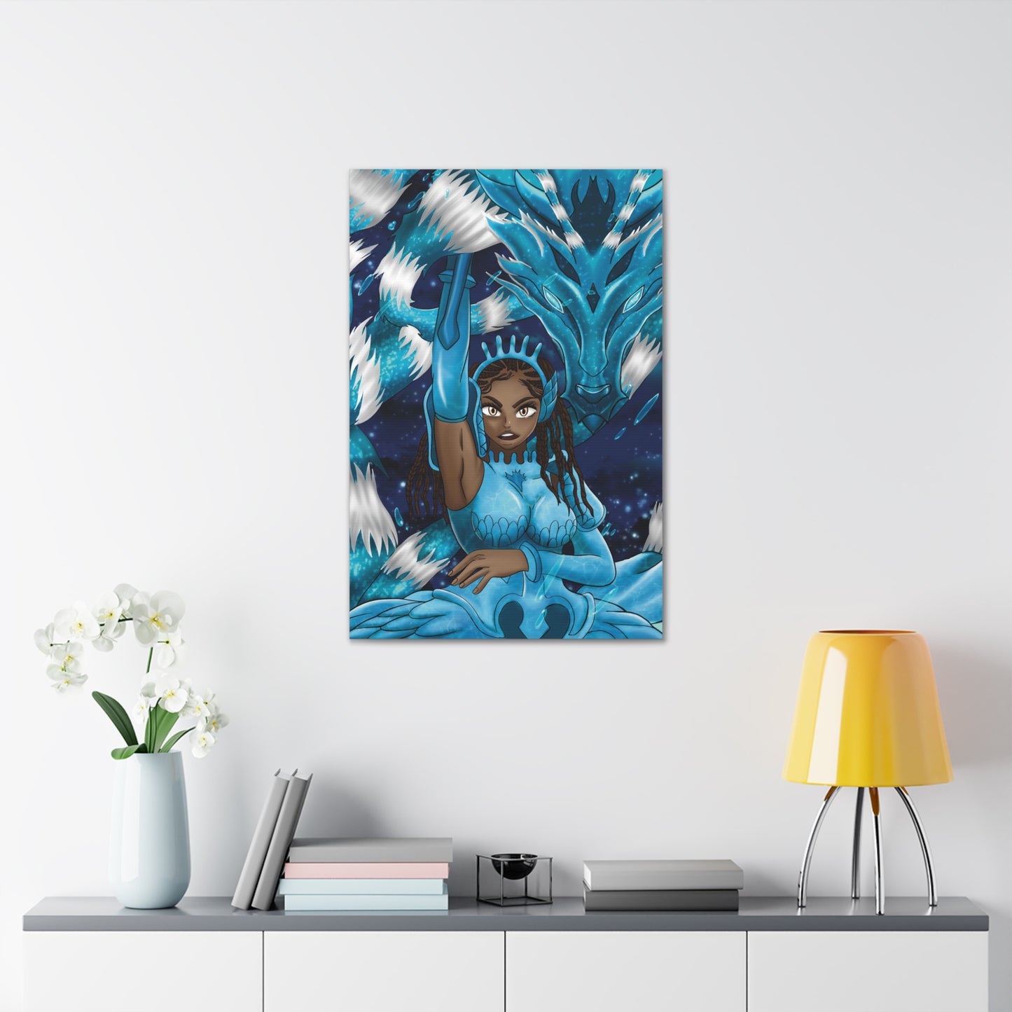 Melanin Water Girl Canvas