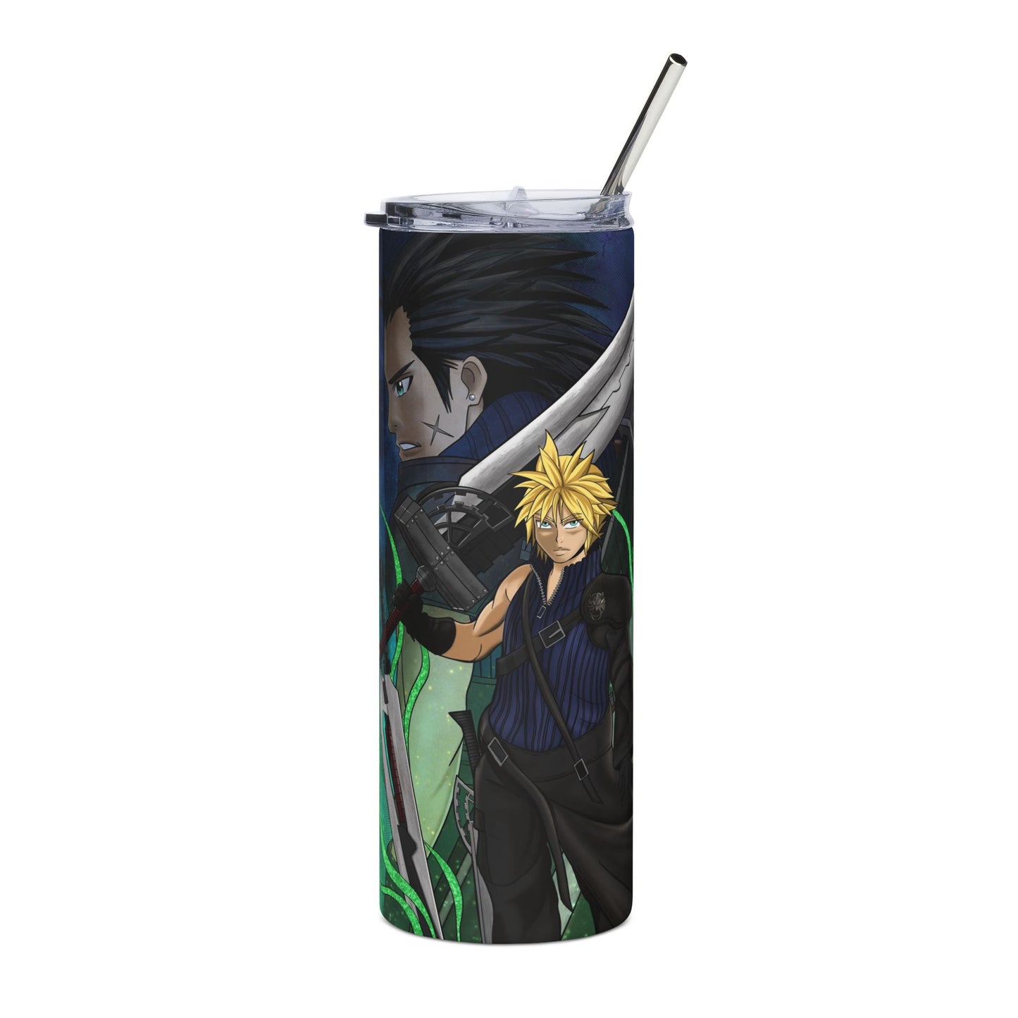 Anime Cloud & Sephiroth 20oz Stainless Tumbler — Spectral Warrior Design