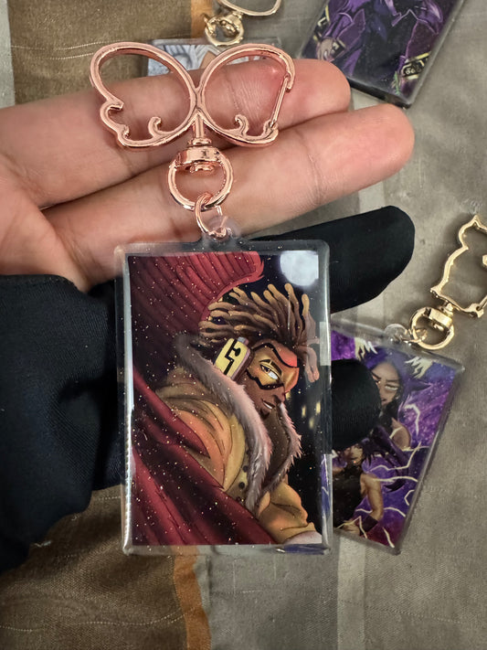 Melanin Hawks Keychain