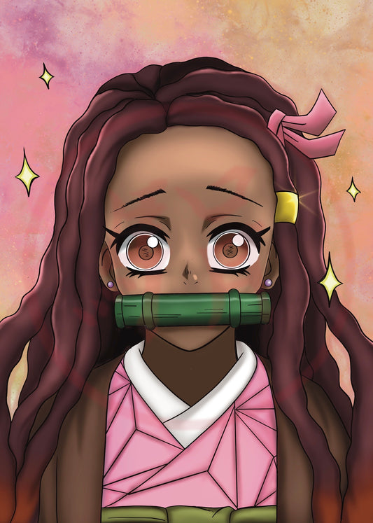 Melanin Bamboo Girl
