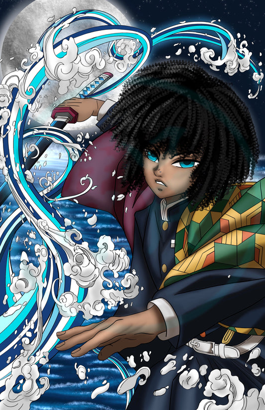 Melanin Water Slayer Print