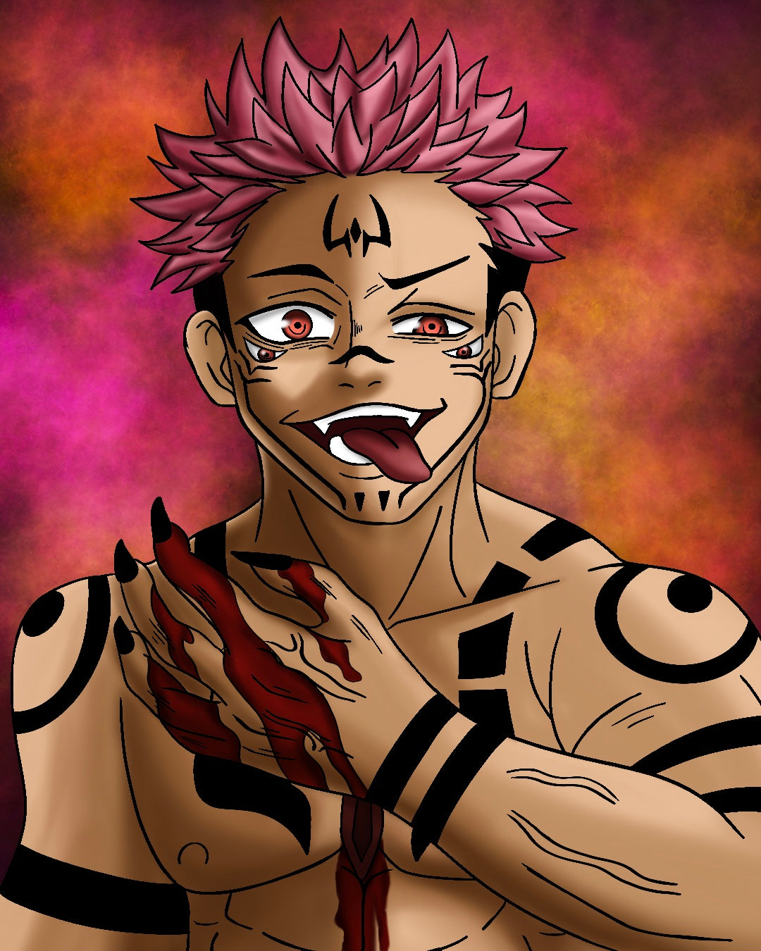 King of Curses Portrait Print